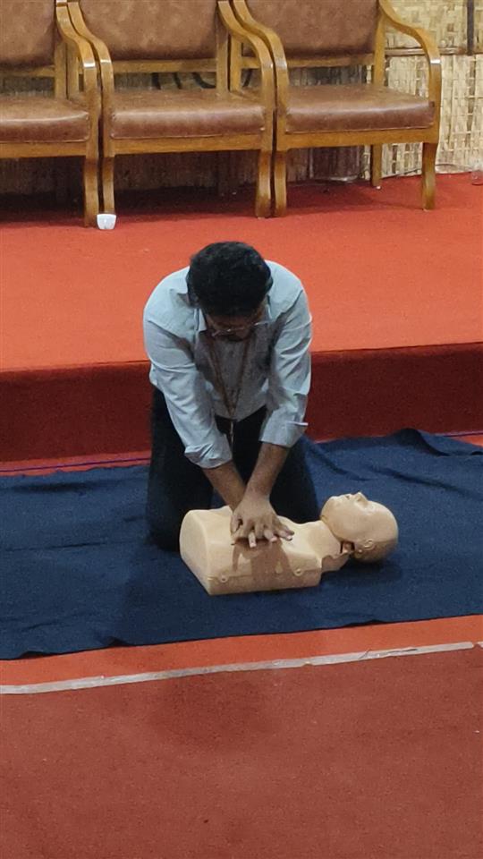 First aid training program by Indian Redcross Society, Janjgir-Champa